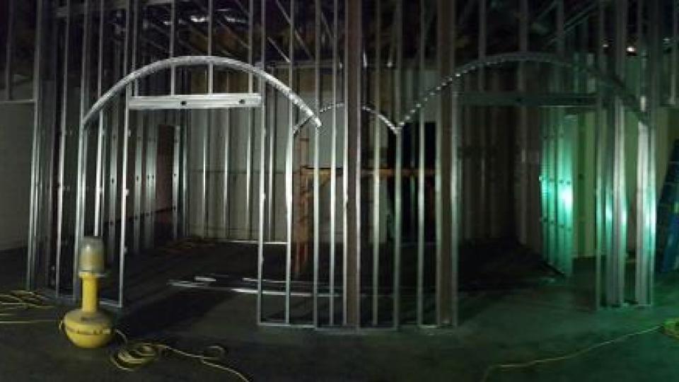 Private Wine Room Framing